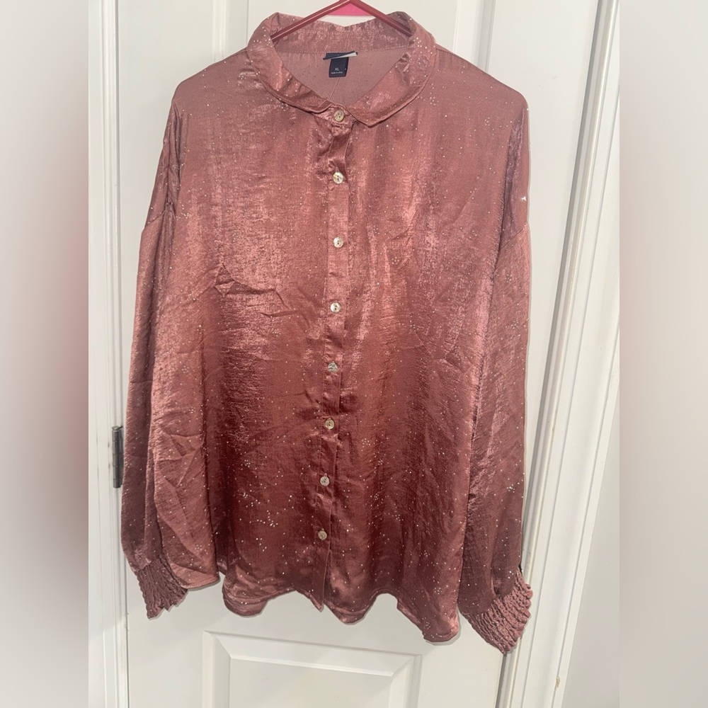 Sequin Western  Blouse